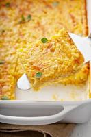 Cornbread and cheese casserole photo