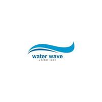 Water Wave Logo Template. vector Icon illustration