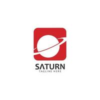 vector sign of saturn planet icon illustration