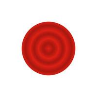 Chinese coin, monet, money. Red color circle with gradient. Design element for the festive. vector