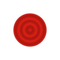 Chinese coin, monet, money. Red color circle with gradient. Design element for the festive. vector