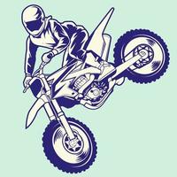 gráfico de diseño ilustrativo de motocross, perfecto para el diseño