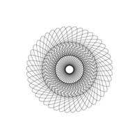 círculo o adorno en espiral. se puede utilizar para elemento o símbolo. vector