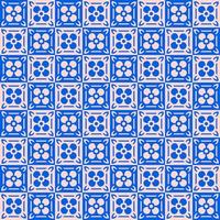 Seamless Flower in Square Pattern or Background vector