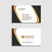 Modern corporate business card design template vector