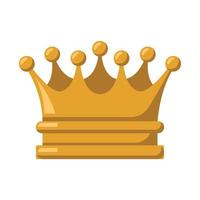 Yellow King Crown vector