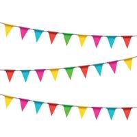 Bunting Realistic Style vector