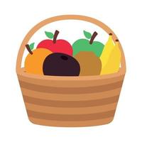 Healthy Fruit Basket vector