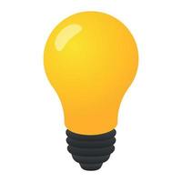 Light Bulb 3D vector