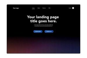 Dotted Landing Page vector