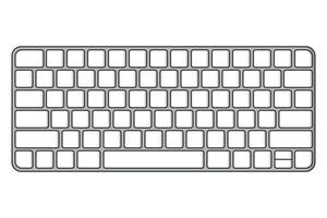 Keyboard Cartoon Style vector