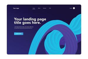 Abstract Shapes Landing Page 3 vector