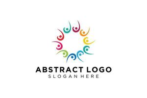 Vector abstract people and family logo collection,people icons, health logo template, care symbol.