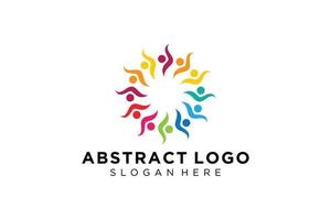 Vector abstract people and family logo collection,people icons, health logo template, care symbol.