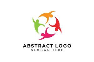 Vector abstract people and family logo collection,people icons, health logo template, care symbol.