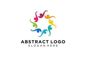 Vector abstract people and family logo collection,people icons, health logo template, care symbol.