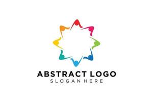 Vector abstract people and family logo collection,people icons, health logo template, care symbol.