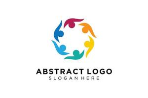 Vector abstract people and family logo collection,people icons, health logo template, care symbol.