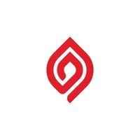 spiral shape red flame hot warm symbol logo vector