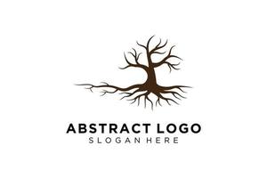 Green tree logo design natural and abstract leaf. vector