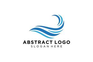 Abstract water wave splash logo symbol and icon design. vector