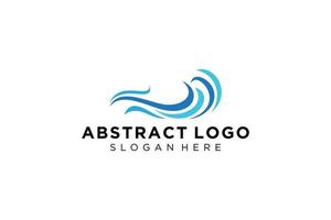 Abstract water wave splash logo symbol and icon design. vector