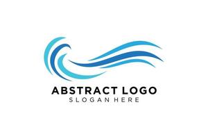 Abstract water wave splash logo symbol and icon design. vector