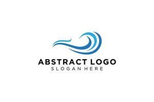 Abstract water wave splash logo symbol and icon design. vector