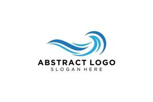 Abstract water wave splash logo symbol and icon design. vector