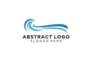 Abstract water wave splash logo symbol and icon design. vector