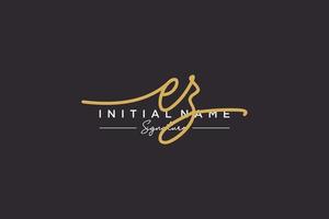 Initial EZ signature logo template vector. Hand drawn Calligraphy lettering Vector illustration.