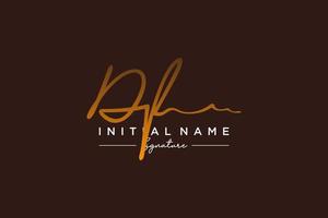 Initial DF signature logo template vector. Hand drawn Calligraphy lettering Vector illustration.