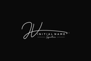 Initial JV signature logo template vector. Hand drawn Calligraphy lettering Vector illustration.