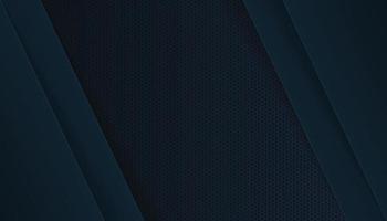 Abstract Hexagon Background with Dark Blue Overlap Shape. Vector Illustration