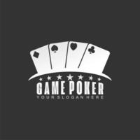 gambling card image graphic icon logo design abstract concept vector stock. Can be used as a symbol related to poker game or sport