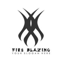 shaped like blazing fire image graphic icon logo design abstract concept vector stock. Can be used as a symbol related to motif or art