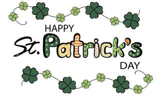 Happy Patrick's Day banner vector