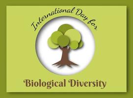 dia internacional de la diversidad biologica vector