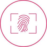 Fingerprint Vector Icon