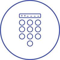 Passcode Lock Vector Icon