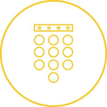 icono de vector de bloqueo de contraseña