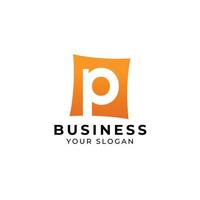 P letter business logo design vector