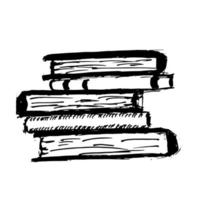 Hand Drawn Stack of Books vector