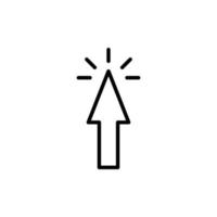 Cursor icon illustration. line icon style. suitable for apps, websites, mobile apps. icon related to click. Simple vector design editable