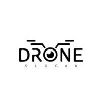 drone fly logo tecnología remota símbolo vector