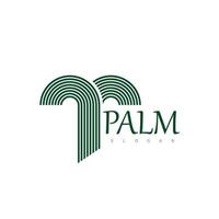 símbolo de diseño de logotipo de naturaleza de palma vector
