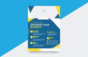 Corporate business flyer design professional banner template vector