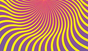 Vector simple background. Spiral stripes in pop art style