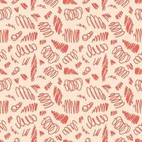 Hand drawn vector marker scribble seamless pattern. Vector scrawl ornament for textile prints, wrapping paper, wallpapers.