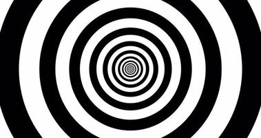 abstract background, video in high quality 4k. moving geometric figure, white tunnel from black circles, animation. bright, colorful figure